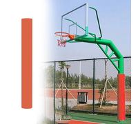 RSRSR Coussin de Rembourrage for Cerceau de Basket-Ball extérieur, Coussin de Poteau Absorbant Les Chocs for poteaux en métal/Ciment de 4 à 8 Pouces de diamètre(Orange,114mm)