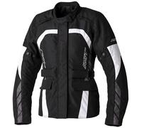 RST Alpha 5, veste textile imperméable pour femmes XS Noir/Blanc Noir/Blanc