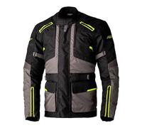 RST Endurance Veste en textile pour homme - Pour moto, vélo, tourisme - Certifié CE - Noir/gris/jaune fluo, 40