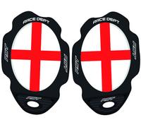 RST Flag Series Curseurs de genou, Blanc/Rouge, Taille unique