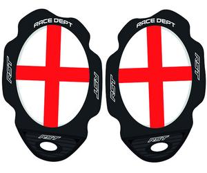 RST Flag Series Curseurs de genou, Blanc/Rouge, Taille unique