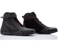RST Frontier Chaussures de moto dames, noir/rouge, 40