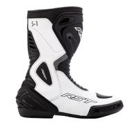 RST Homme S1 Botte de Motard, Noir/Blanc, 46 EU