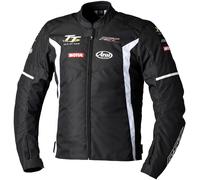 RST IOM Team Evo Veste textile de moto, noir-blanc, taille S pour homme