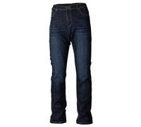 RST Moto Jean moto x Straight SL - Textile renforcé aramide, jambe courte, CE - Bleu foncé