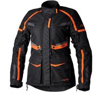 RST Maverick Evo Veste textile de moto pour dames, noir-orange, taille L pour homme