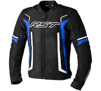 RST Pilot Evo Veste textile de moto, noir-blanc-bleu, taille L pour homme