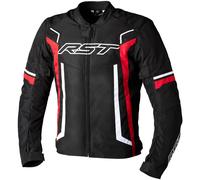 RST Pilot Evo Veste textile de moto, Noir/Blanc/Rouge, Taille L
