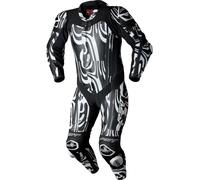 RST Pro Evo Airbag Joker, combinaison en cuir 1pcs. perforée XS Noir/Blanc Noir/Blanc