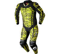 RST Pro Series Evo Airbag Ltd. Tiger Combinaison en cuir de moto d’une seule pièce, noir-jaune, taille M pour homme