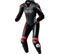 RST Race Dept V4.2 D3O Airbag Combinaison en cuir de moto perforée en une pièce, noir-blanc-rouge, taille 50 pour homme