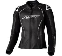 RST S-1, veste en cuir pour femmes XS Noir/Blanc Noir/Blanc