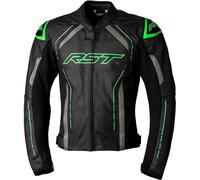 RST S-1, veste en cuir XXL Noir/Gris/Vert Noir/Gris/Vert