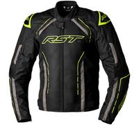 RST S-1, veste textile imperméable L Noir/Gris/Jaune Néon Noir/Gris/Jaune Néon