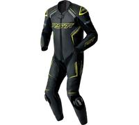 RST Moto - Combinaison cuir moto RST S1 D3O - perforée - XL - Noir/Jaune Néon/Gris