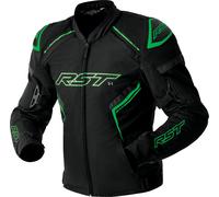 RST S1 D3O, veste textile imperméable L Noir/Vert Néon Noir/Vert Néon