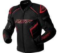 RST S1 D3O, veste textile imperméable XL Noir/Rouge Noir/Rouge