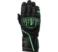 RST S1 Gants de Moto (Black/Green,M)