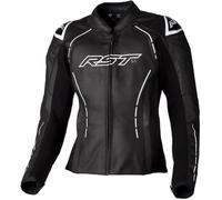 RST S1 Veste en cuir de moto pour dames, schwarz/weiß, L
