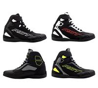 RST SABRE MOTO SHOE MENS BOOTS 3053 Motorcycle Motorbike Biker Rider Low Profile Touring Urban Sports CE Approved Boot - Black Black White - 9 UK