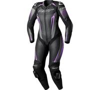 §Combinaison en Cuir Femme Moto RST Tractech Evo 5 Noir-Fuchsia-Gris§ L