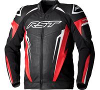 RST TracTech Evo 5, veste en cuir perforé XL Noir/Rouge Noir/Rouge