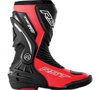 RST Tractech Evo D3O Bottes de moto perforées, noir/rouge néon, 45