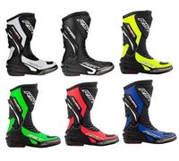 RST TRACTECH EVO III SPORT CE MENS BOOTS 2101 Motorcycle Motorbike Adult Sports Quad ATV On-Road Track Racing Touring Armour Boots - White Black - 13 UK