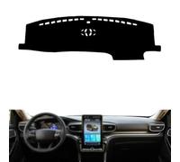 Fit for Ford Explorer 2020-2022 LHD Housse de tableau de bord de voiture, protection solaire, tapis de tableau de bord, antidérapant, noir