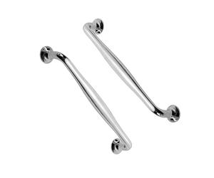 RSWZSFL 2 Pcs Poignées d'armoire Poignées de Tiroir Modernes Poignées de Porte de Meuble avec vis Boutons d'armoire pour Cuisine,Chambre,Salle de bain,Commode (Pitch:160mm,Bright chrome)