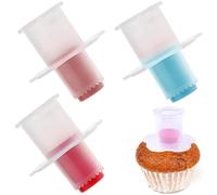RSYHVG 3 Pcs Cupcake Plongeur Vide-Cup Cupcakes Outil De Remplissage Gâteau Creuser des Trous Dispositif Cupcake Videurs Plongeur Coupe Pâtisserie Décoration Diviseur Moule Décoration De Gâteau