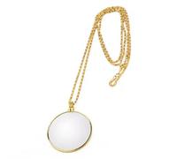 RSYHVG Collier avec pendentif loupe monocle pour gentleman, accessoire de costume de vieil homme, accessoire de déguisement pour fête costumée, jeu de rôle, Halloween doré