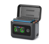 Rszfnjxry Chargeur de batterie rapide pour Insta360 X4 Air (pas pour X4), hub de chargeur intelligent bidirectionnel 27 W avec écran LCD affiche le SOC de la batterie, piles non incluses