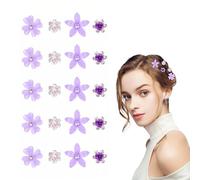 RT 20 pièces Petites pinces à cheveux fleur, mini diamant, Perle fleur, petite accessoires de cheveux pour femmes filles, fête d'anniversaire, mariage célébration, pince cheveux fille, Barrettes plage