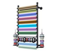 RT de Rangement pour Rubans, RT de Rangement pour Papier Peint Robuste avec Plateau à Rubans, pour magasins de détail, Studios, Maison, RT Mural pour Foulards, 70, 80, 100, 120 cm de l