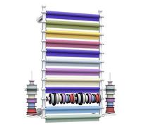 RT de Rangement pour Rubans, RT de Rangement pour Papier Peint Robuste avec Plateau à Rubans, pour magasins de détail, Studios, Maison, RT Mural pour Foulards, 70, 80, 100, 120 cm de l