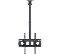RT TV inclinable et pivotant, jusqu'à VESA 400 x 400 mm, Montage au Plafond pour Centre Commercial, Lieu de Travail, Magasin de Rue, RT TV Noir (1,5 m)