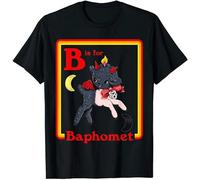 rt0a3wwu Limited B for Baphomet Satanic Cute Devil Retro Vintage Satan T-Shirt M-3XL