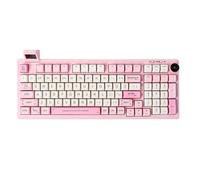 RT100 Clavier Mécanique Gaming, 97 Touches avec Montage par Joints, Ecran personnalisable, Commutateur Flamingo, Rose