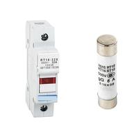 RT18-32X 1-4P 32A 63A 125A Din Rail Mounting Fuse Holders Fuse Holder Base 1Pole For 10x38mm Link Size AC690V 500V(With core 10A)