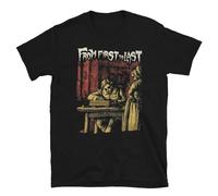 Rt61FM Jinhua from First to Last Skeleton Couple Emo Post-Hardcore Band T-Shirt L