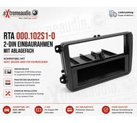 RTA 000.102S1-0 1-DIN double cadre de montage cache radio Seat, Skoda, VW