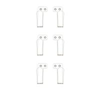 Rtauhife 3 Paires de Crochets à Chapeaux pour Porte-Chapeaux Mural, Présentoir à Chapeaux, Support de Suspension Solide, Transparent