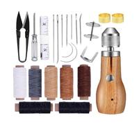 Rtauhife Ensemble de Poinçon à Coudre, comme Illustré en Plastique+Métal pour L'Artisanat DIY pour Une Utilisation Quotidienne des Artisans du Cuir.