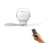 Rtauhife Ventilateurs de Plafond Portables avec Éclairage LED 3600 MAh Ventilateur de Camping Extérieur Refroidisseur de Ventilateur Électrique Rechargeable Télécommande