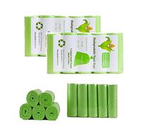 RTBQJ-AT Lot de 240 sacs poubelle de 3 à 5 L, petits sacs poubelle biodégradables pour la maison, le bureau, la pelouse, la salle de bain, les toilettes (vert, 35 cm x 40 cm)