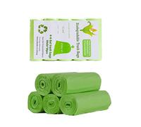 RTBQJ-AT Sac Poubelle Dégradable 20L, Ultra Résistant, Anti-Fuites, 100% Recyclés, Conviennent à la Cuisine, à la Chambre à Coucher (Sac Poubelle Transparent, 100 Pièces)