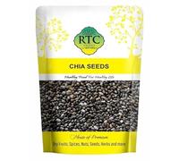 RTC FOODS Chia Seeds 250gm | Superfood | High in Calcium, Protein, and Dietary Fiber | All-Natural & Pure | Cooling Summer time Ingredient | Rich Edible Seeds
