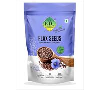 RTC FOODS Flax Seeds 250 g - Raw Flax Seeds | Nutritious Seeds for Eating | Rich in Dietary Fibre & Iron | High Protein Food | Omega 3