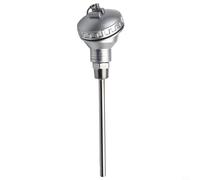 RTD PT100 Sonde de capteur de température, acier inoxydable 304 1/2" NPT filetage tête terminale thermocouple -200 ~ 420°C argent (150 mm)